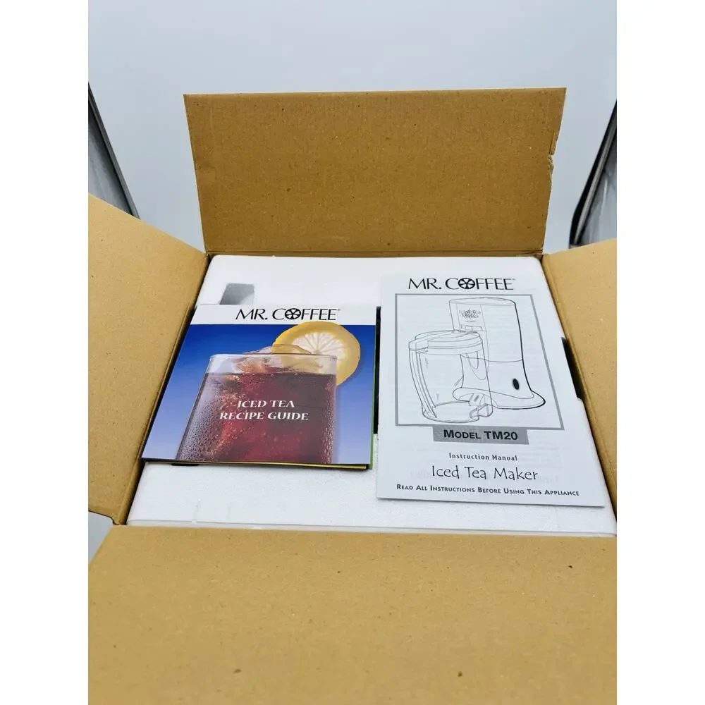 Vintage Mr. Coffee Iced Tea Maker 3 Quart-TM20P-New in Open Box